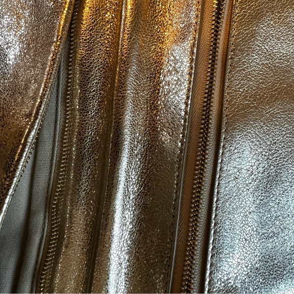 Tory Burch Gold Metallic Clutch Wristlet/Shoulder Bag - Picture 5 of 6